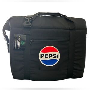 Satchels NY Large Travel Insulated Cooler Bag Pepsi Logo Recycled Materials NWT